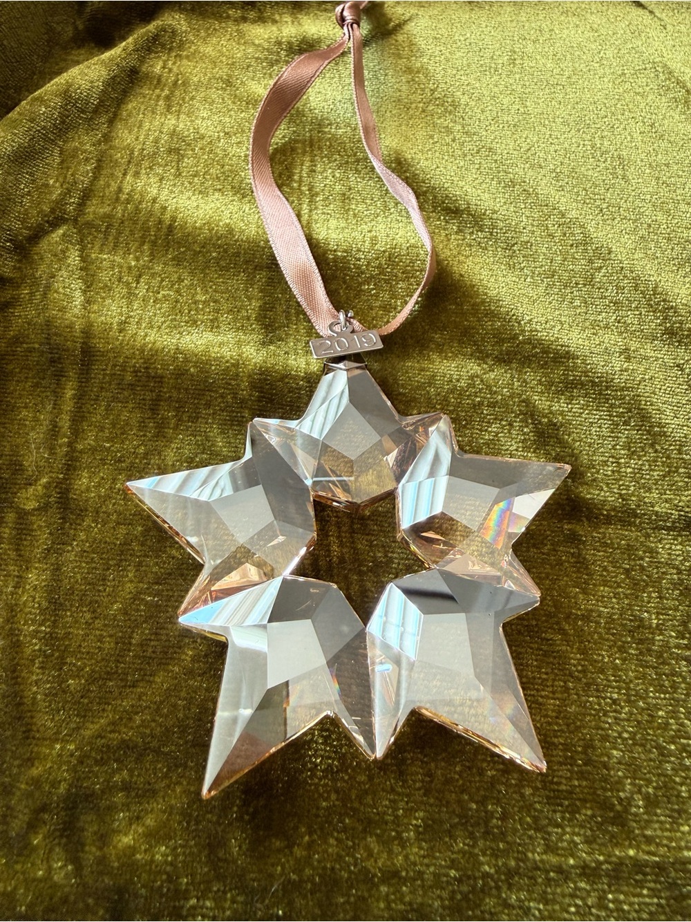 Swarovski 2019 Annual Edition Golden Shadow Crystal Star Ornament